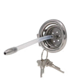 Flat Short Chastity Device with Lock Soft Catheter lock and ring | 3d-chastity