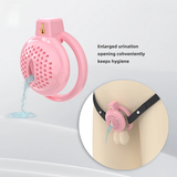 Flat Soft Chastity Cage with 6 Rings full kit | 3d-chastity