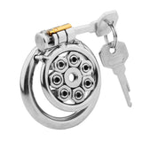 Stianless Steel Chastity Cage with Removable Nails side | 3d-chastity