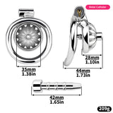 Steel Chastity Cage with Urethral Removable wearing | 3d-chastity