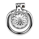 Steel Chastity Cage with Urethral Removable material finish close | 3d-chastity