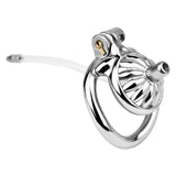 Steel Chastity Cage with Urethral Removable rear | 3d-chastity