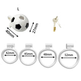 Football World Cup Chastity Cage size and shape | 3d-chastity