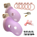Fresh Soft Rubber Chastity Cage material finish close | 3d-chastity