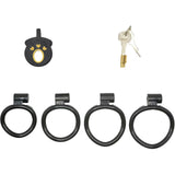 Frosted Flat Chastity Cage material finish close | 3d-chastity