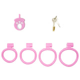 Frosted Flat Chastity Cage full kit | 3d-chastity
