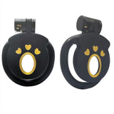 Frosted Flat Chastity Cage lock and ring | 3d-chastity