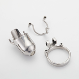 Full Steel Custom Chastity Cage with PA T13 wearing | 3d-chastity