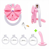 Gem Bowknot Chastity Cage size and shape | 3d-chastity