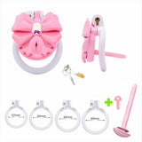 Gem Bowknot Chastity Cage full kit | 3d-chastity