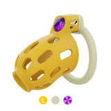 Gem-Inlaid Chastity Cage front | 3d-chastity