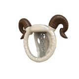 Goat Chastity Cage with Detachable Horns rear | 3d-chastity