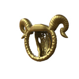 Goat Chastity Cage with Detachable Horns front | 3d-chastity