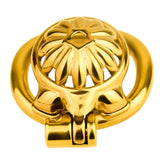 Golden Sunflower Chastity Cage material finish close | 3d-chastity