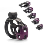 Gradation Black Purple Mamba Chastity Cage main product | 3d-chastity