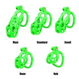 Small Green Cobra Male Chastity Cage - 3d-chastity