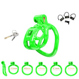 Nub Green Cobra Male Chastity Cage - 3d-chastity