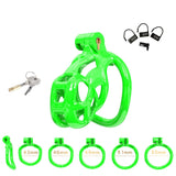 Nano Green Cobra Male Chastity Cage - 3d-chastity