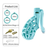 Gteen Mesh ABS Chastity Cage rear | 3d-chastity