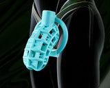 Gteen Mesh ABS Chastity Cage side | 3d-chastity