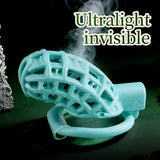 Gteen Mesh ABS Chastity Cage wearing | 3d-chastity