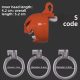 Halloween Pumpkin Chastity Cage side | 3d-chastity