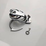 Adjustable Metal Male Chastity Cage with Handcuff Design size and shape | 3d-chastity