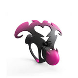 Heart of the Devil with Plug Chastity Cage main product | 3d-chastity