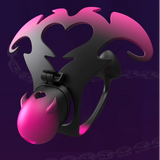 Heart of the Devil with Plug Chastity Cage wearing | 3d-chastity