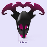 Heart of the Devil with Plug Chastity Cage material finish close | 3d-chastity