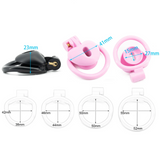 Heart Shape Chastity Cage side | 3d-chastity