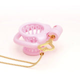 Heart Shaped Chastity Key Necklace Cage side | 3d-chastity