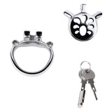Heavy Duty Flat Chastity Cage material finish close | 3d-chastity