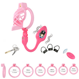 High Heel Cage with Electric Anal Plug Chastity Cage front | 3d-chastity