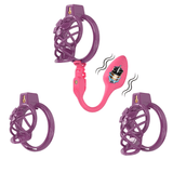 High Heel Cage with Electric Anal Plug Chastity Cage full kit | 3d-chastity