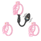 High Heel Cage with Electric Anal Plug Chastity Cage lock and ring | 3d-chastity