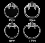 HT-V5 Chastity Cage Release Lock material finish close | 3d-chastity