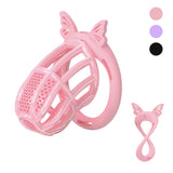 Honeycomb Invisible Chastity Cage with 4 Silicone Rings main product | 3d-chastity