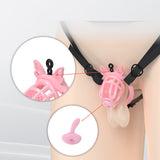 Honeycomb Invisible Chastity Cage with 4 Silicone Rings side | 3d-chastity