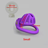 Honeycomb Mini Male Chastity Penis Device front | 3d-chastity
