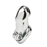 HT Aircraft Heads Stainless Steel Chastity Cage lock and ring | 3d-chastity