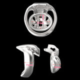 HT-v4 Nub Stainless Steel Chastity Cage side | 3d-chastity