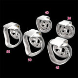 HT-v4 Nub Stainless Steel Chastity Cage lock and ring | 3d-chastity