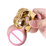 HT-V4 Stainless Steel Super Small Chastity Cage wearing | 3d-chastity
