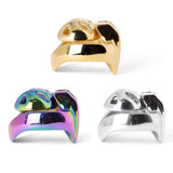 HT-V4 Stainless Steel Super Small Chastity Cage material finish close | 3d-chastity