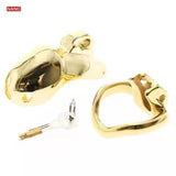 Gold HTV3 Chastity Cage size and shape | 3d-chastity