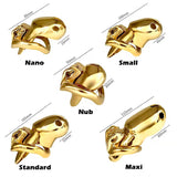 Gold HTV3 Chastity Cage product photo 13 of | 3d-chastity