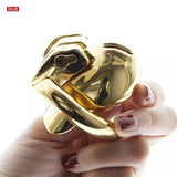 Gold HTV3 Chastity Cage side | 3d-chastity