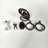 Hundred Beasts Electric Remote Control Chastity Cage full kit | 3d-chastity