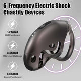 Hundred Beasts Electric Remote Control Chastity Cage lock and ring | 3d-chastity